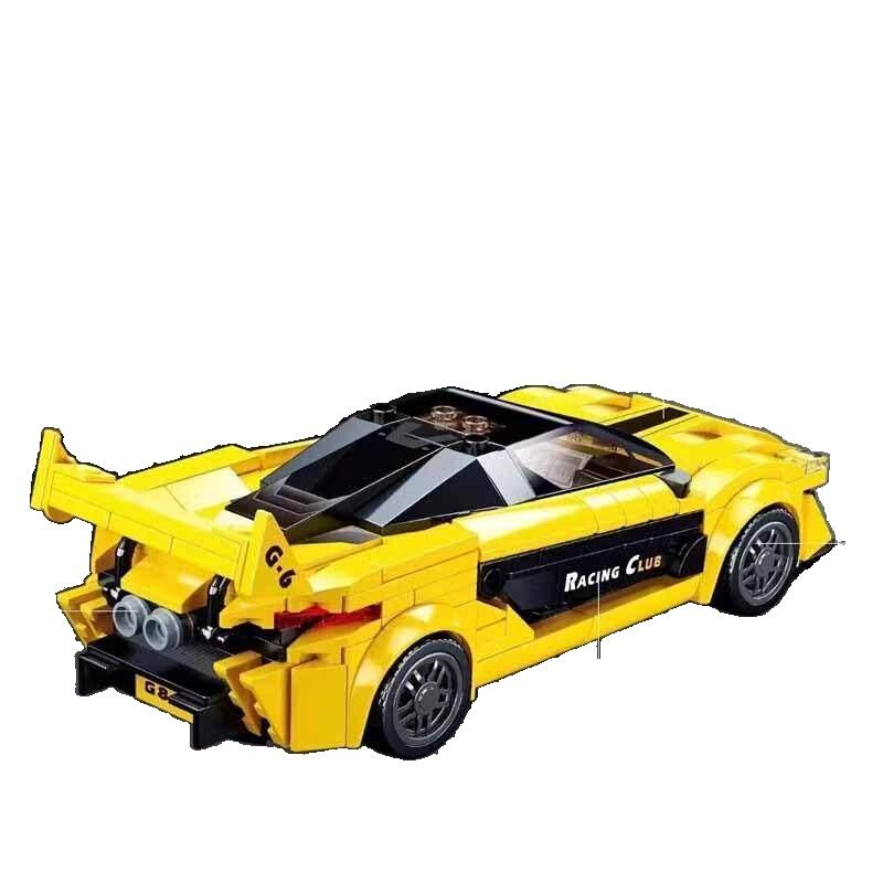 拼装积木玩具跑车汽车模型赛车系列益智男孩男礼物小儿童城市孩子