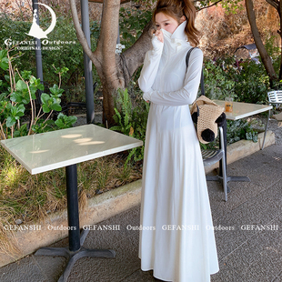 GEFANSHI防晒衣女夏季新款原纱冰丝全身防晒服外套长款修身防晒裙