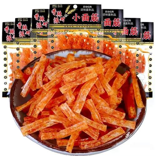 香辣派对小面筋湖南风味辣条童年怀旧甜辣解馋网红休闲零食