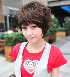女生蓬松短卷女假发 蓬松发型 女生 假发 短发卷发 短卷发 jiafa