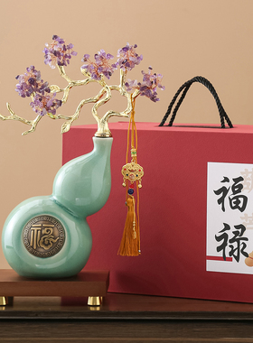 葫芦摆件新中式客厅酒柜玄关装饰