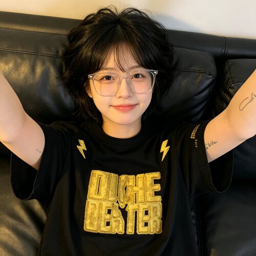 DUKE+DEXTER宽松复古潮牌印花T恤