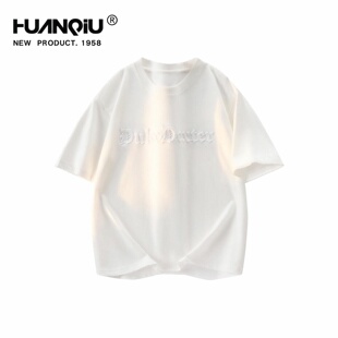 DUKE+DEXTER短袖男款T恤2026新款夏季立体字母青少年美式纯棉上衣