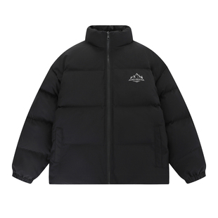 DUKE+DEXTER 纯色基础雪山小标多巴胺色系保暖立领棉服 男女同款