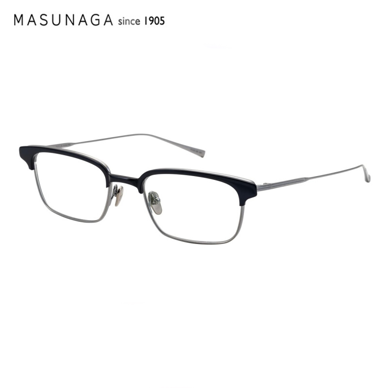 Masunaga增永手工钛板材全框眼镜