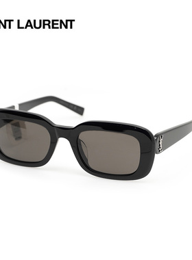 SAINT LAURENT/圣罗兰墨镜娜扎赵昭仪同款矩形太阳镜SL M130/F