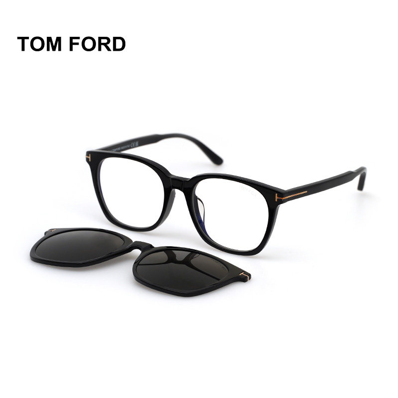 TOM FORD汤姆福特 眼镜架经典T标磁吸夹片两用近视眼镜框 TF6052