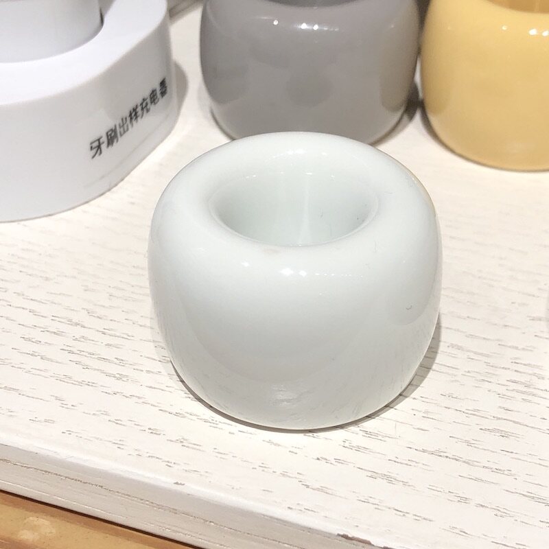 MUJI无印良品ins风清新日系瓷器牙刷支架浴室简约风纯色洗漱台