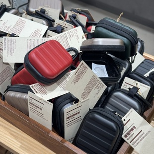 MUJI无印良品迷你行李包黄麻折叠托特不易沾水双肩包