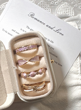 F·T甜酷轻奢珐琅滴釉小仙女气质时尚开口戒指女小众设计感精致复