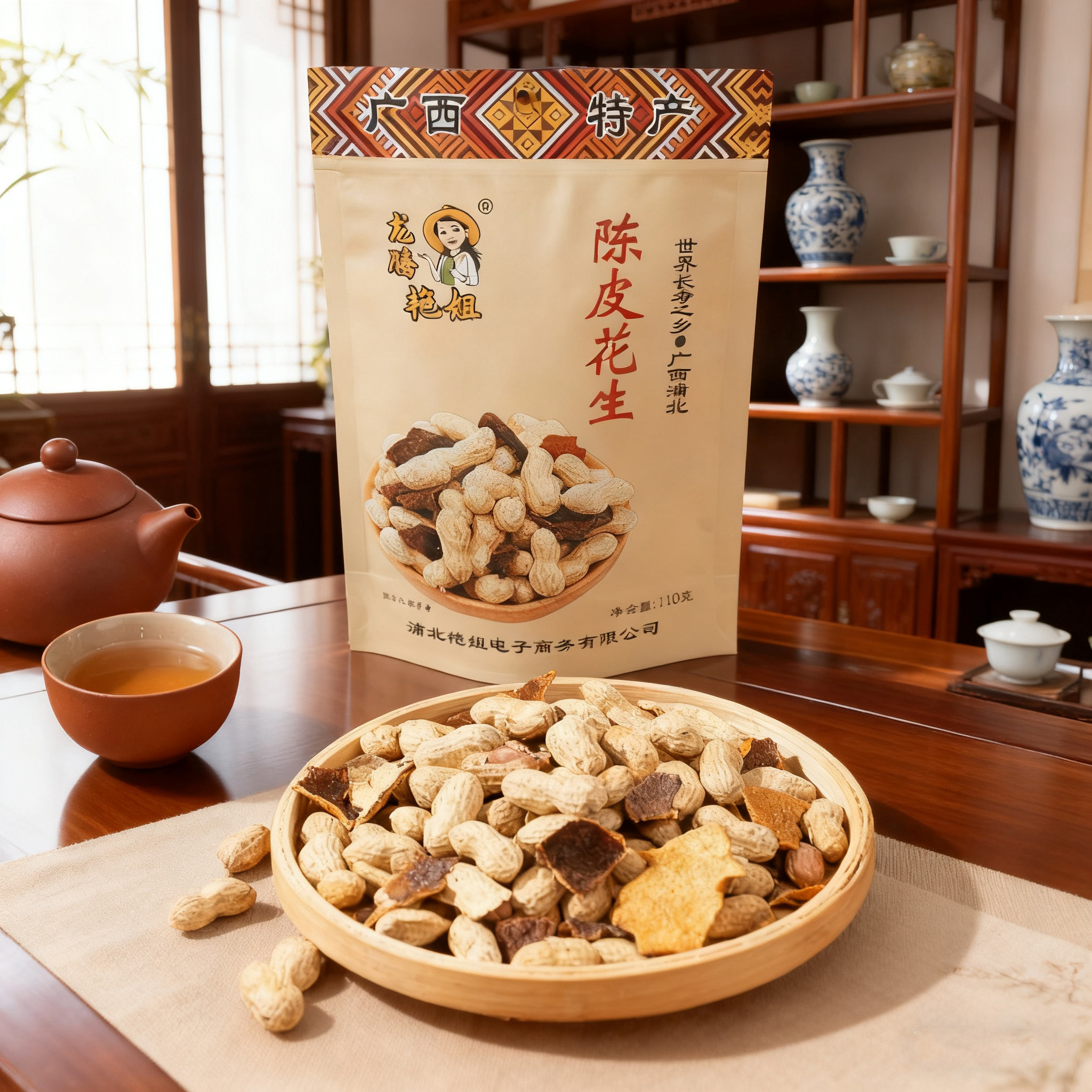 龙腾艳姐广西特产陈皮花生袋装零食坚果小食,零食/坚果/特产,花生,淘宝优惠券,粉丝福利购,淘宝优惠卷