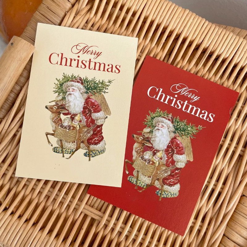 欧美风圣诞节礼物包装装饰小卡片