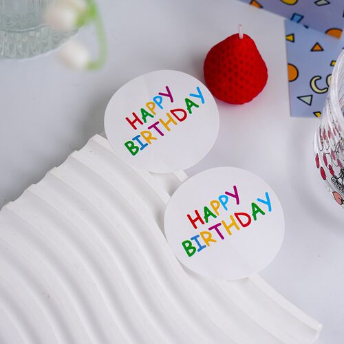 happybirthday生日贴纸礼物贴