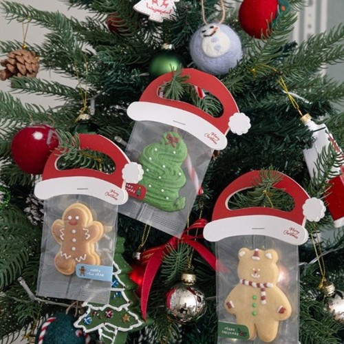 圣诞礼物包装封口用装饰纸卡头