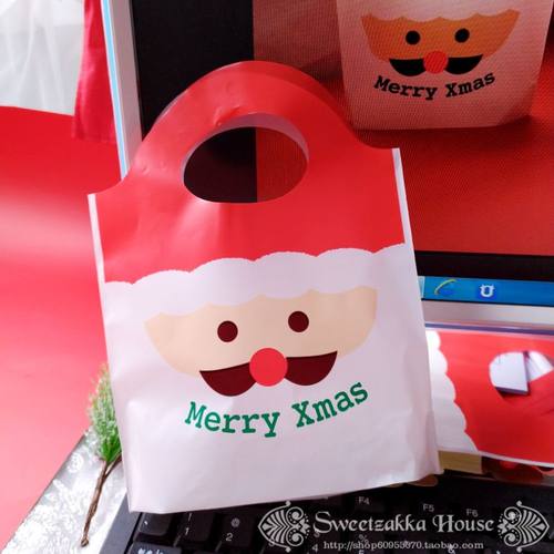 50个价原创新款圣诞节图案小拎袋