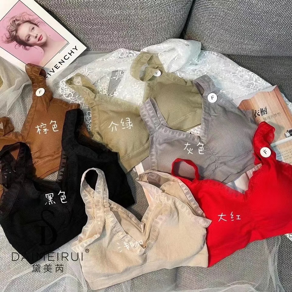 新款7360加厚乳胶棉垫小胸春夏聚拢女美背裹胸抹胸吊带内衣