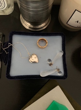 韩国ins博主自留款银色爱心项链小众简约气质设计洋气心形锁骨链