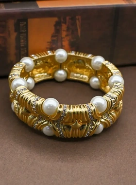 中古vintage气质高级感奢华精致复古青岛工厂镶钻手链