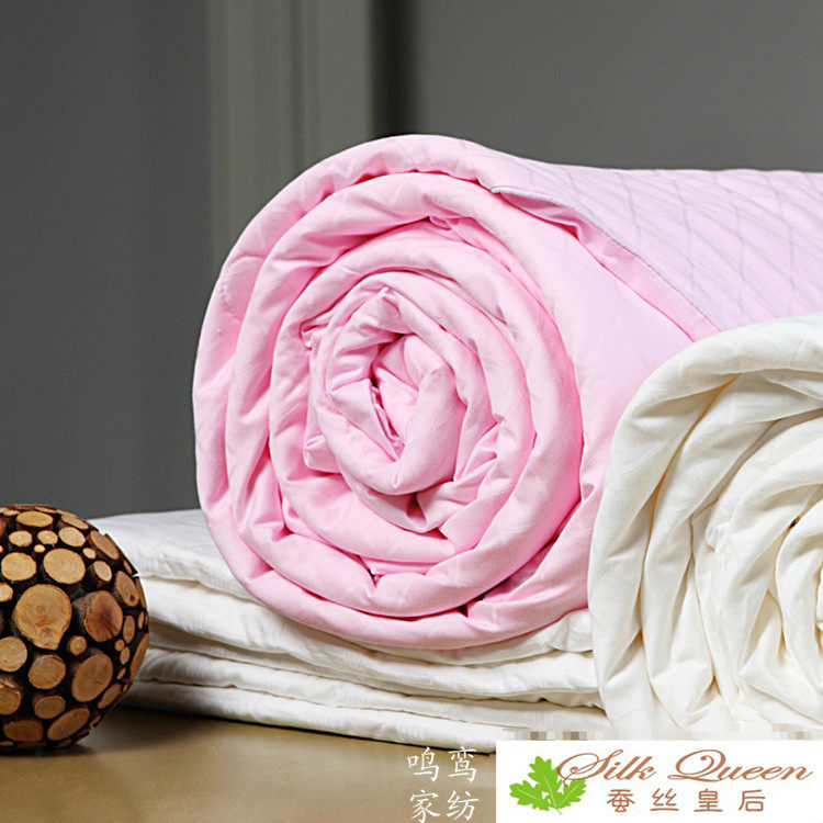 正品家纺柞蚕丝被单人双人全棉蚕丝被春秋被夏凉被冬被子母被定制