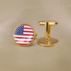 美国国旗水晶滴胶袖 扣精美配饰 扣世界各国旗帜商务袖