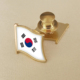 珐琅工艺韩国国旗胸章世界各国旗帜商务徽章襟章精美配饰