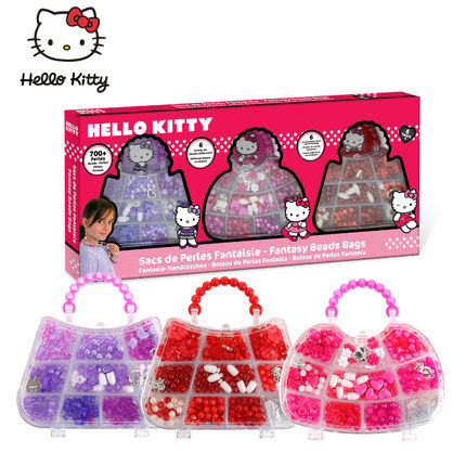 Hello Kitty凯蒂猫缤纷彩珠套装HKC228童女孩DIY手工串珠玩具