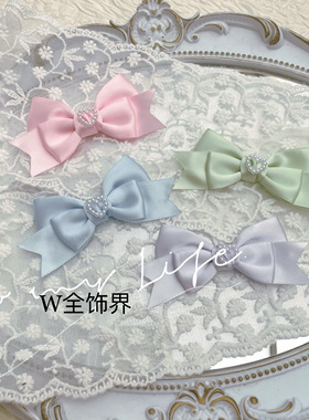 量产型日系可爱软妹珍珠爱心天使蝴蝶结发夹发饰小鹿巡游
