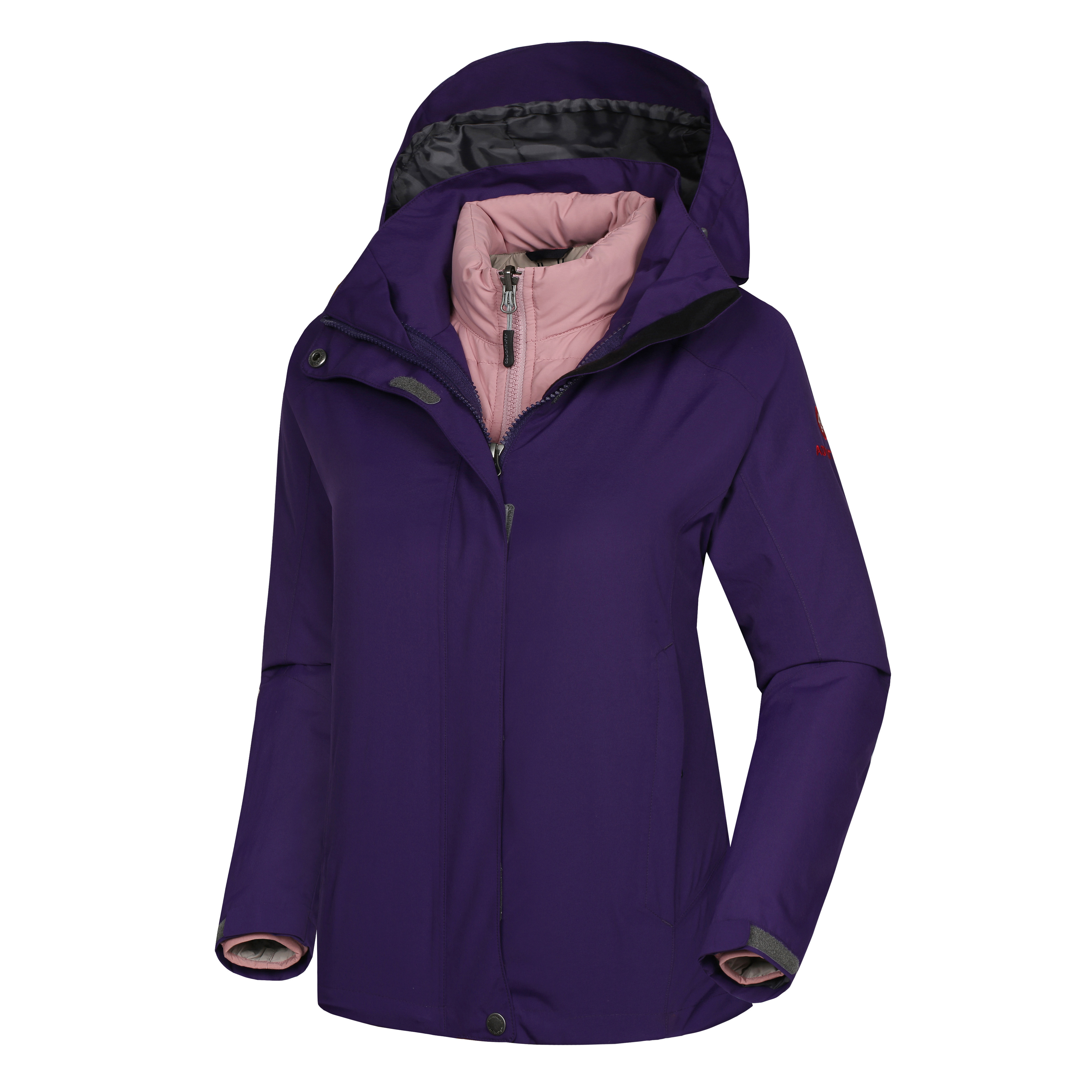 三合一冲锋衣女可拆卸羽绒内胆