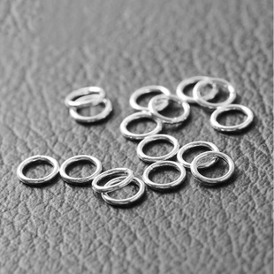 铂金开口圈项链尾部链接环DIY配件PT950铂延长链扣闭口手链圈白金