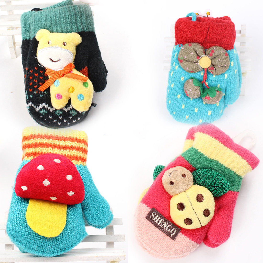 Gants pour enfants en laine - Ref 2146338 Image 1