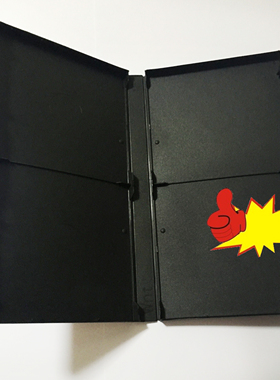 厂家直销光盘盒DVDCD黑色没膜没芯光盘盒 可装多碟八碟或压缩碟用