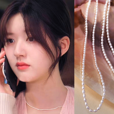 赵露思同款珍珠项链流行