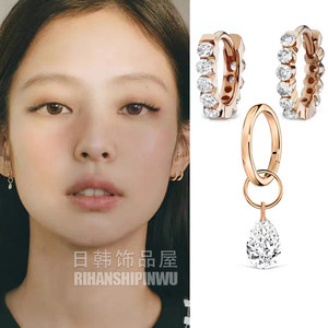 jennie金智妮同款耳环水滴