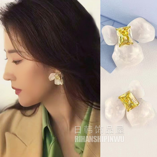 刘亦菲同款耳环黄亦玫耳饰