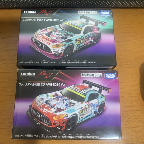 多美卡TOMICA 25年7月黑盒无限Racing奔驰AMG初音合金车模玩具