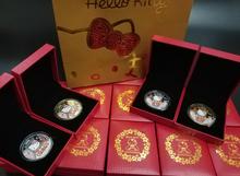 限量礼物Hello Kitty纪念币40周年送女孩生日和服牙仙子金银币
