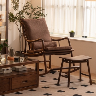 华南家具实木摇摇椅躺椅客厅单人摇椅沙发阳台家用休闲懒人椅子