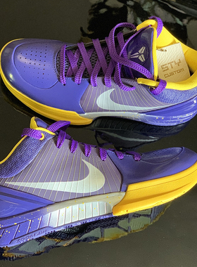 STY定制Nike Kobe 4 科比ZK4耐高CHBL湖人紫浓眉哥同款耐克篮球鞋