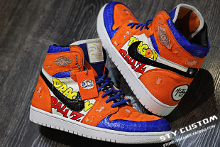 air jordan 球鞋 CUSTOM 手绘 孙悟空主题 换皮定制 七龙珠 STY