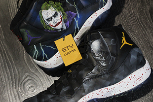 jordan 蝙蝠侠 STY 球鞋 air 小丑joker 手绘DIY custom定制