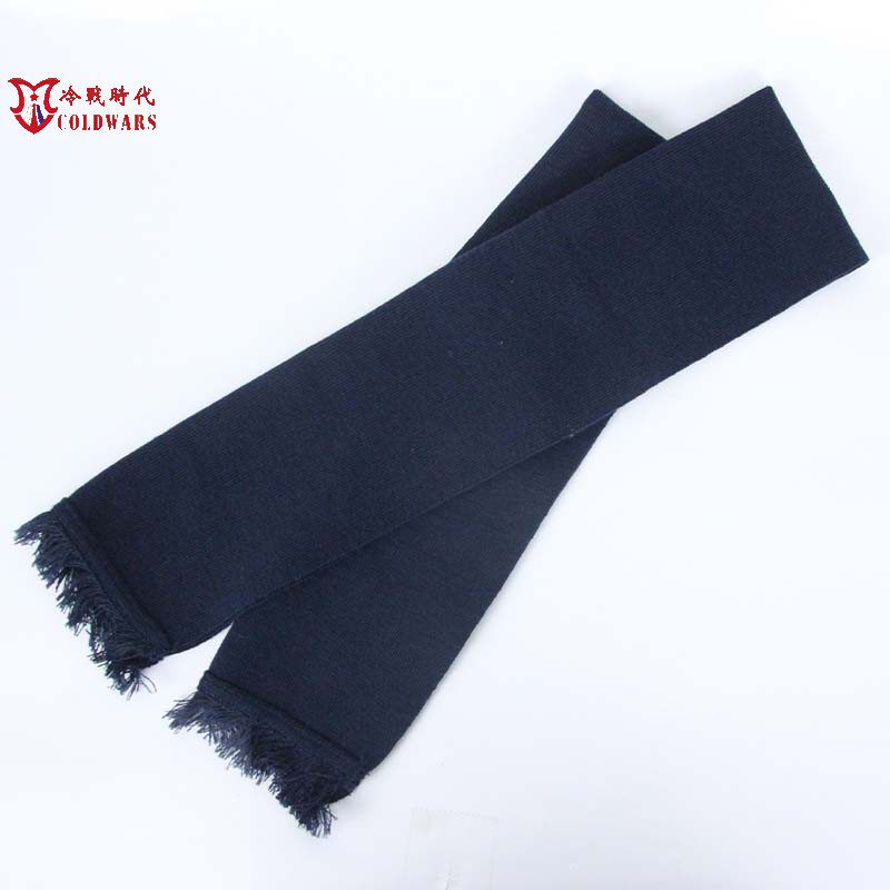 冷战直采俄罗斯原品 俄军迷公发空天军蓝色羊毛混纺军官围巾 围脖