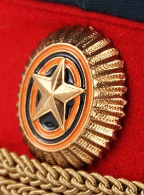 冷战直采俄罗斯原品 俄军公发14/17亮色帽徽常服礼服勤务服大檐帽