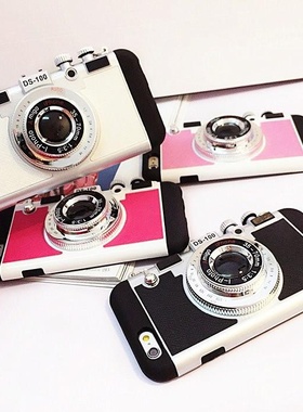 cute Camera Case Fr iPhone 5 5s 6s 7 plus 8 X w/ Strap Rope