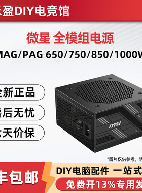 微星A650BN迫击炮额定600W 650W 750W电源A850W A1000GL A1250GL