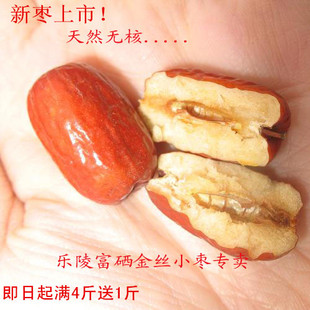 山东特产乐陵天然无核金丝小枣红枣煮粥500克包邮原产地发货