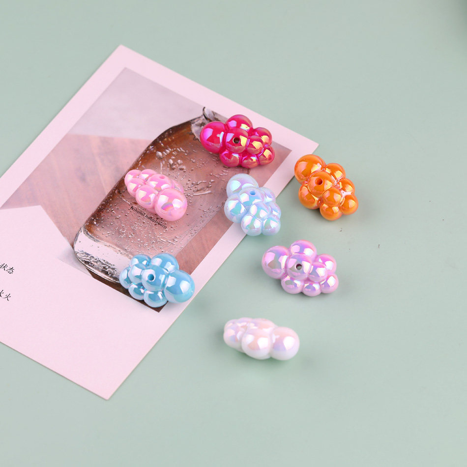 UV镀彩实色云朵直孔亚克力散珠 diy手工自制钥匙手机链饰品材料,饰品/流行首饰/时尚饰品新,其他DIY饰品配件,淘宝优惠券,粉丝福利购,淘宝优惠卷