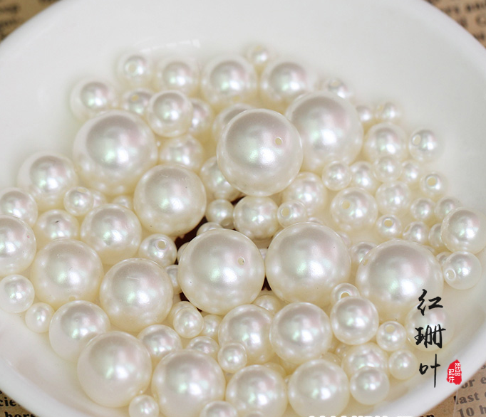 diy手工耳钉亚克力珠子