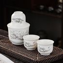 陶瓷温酒壶烫酒壶家用暖酒器耐高温中式 手工温酒器烫酒暖酒器套装