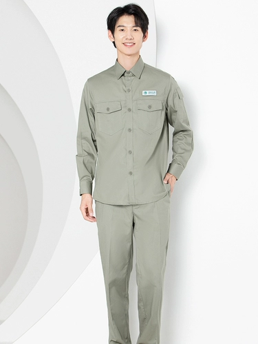 Летний хлопковый тонкий комплект для работы, рабочая одежда, короткий рукав, делается под заказ