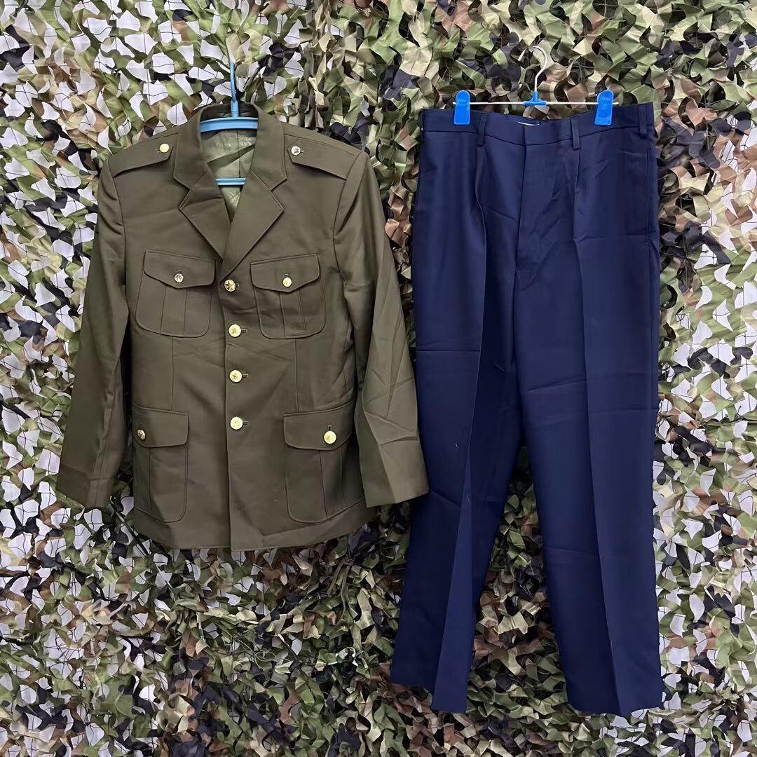 保真原品老空款夏季87凡立丁常服老干部西装收藏纪念怀旧影视拍摄